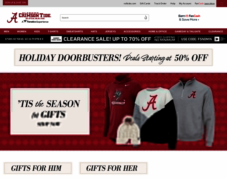 Shop.rolltide.com thumbnail