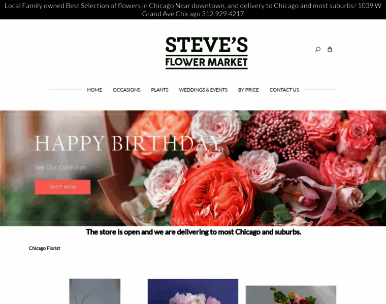 Shop.stevesflowermarket.com thumbnail