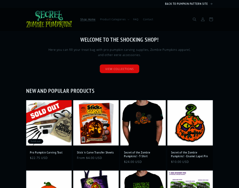 Shop.zombiepumpkins.com thumbnail