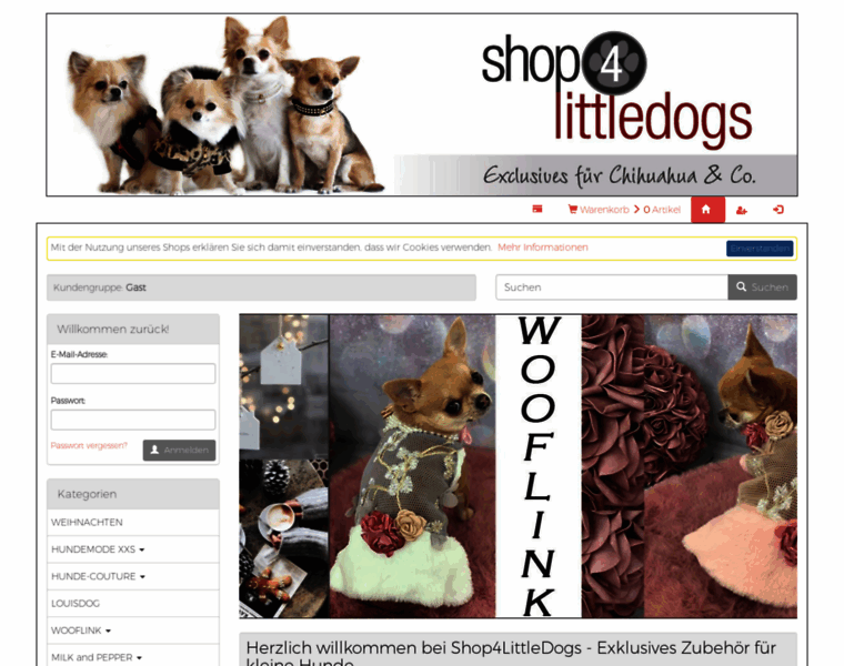 Shop4littledogs.at thumbnail