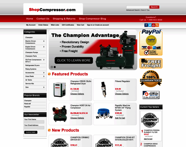 Shopcompressor.com thumbnail