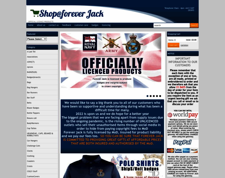 Shopforever-jack.co.uk thumbnail