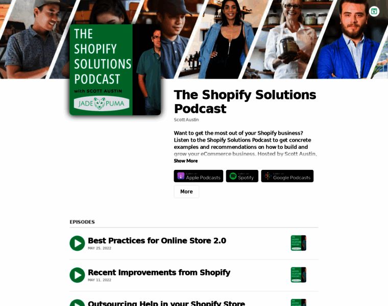 Shopifysolutionspodcast.com thumbnail