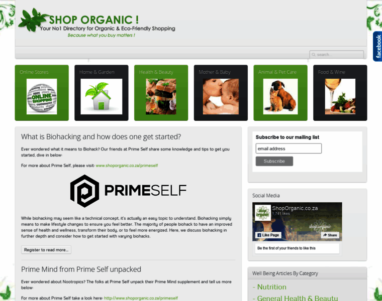 Shoporganic.co.za thumbnail