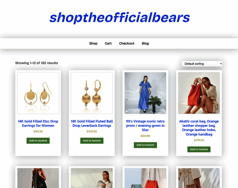 Shoptheofficialbears.com thumbnail
