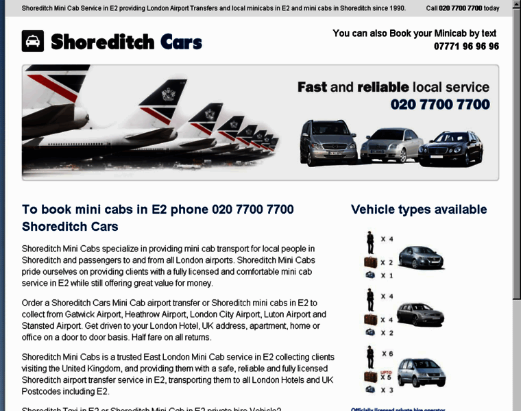 Shoreditchcars.com thumbnail