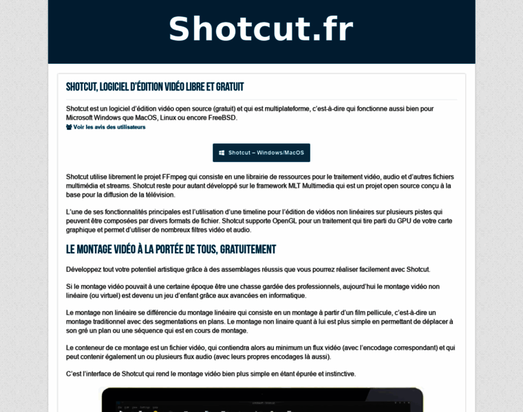Shotcut.fr thumbnail