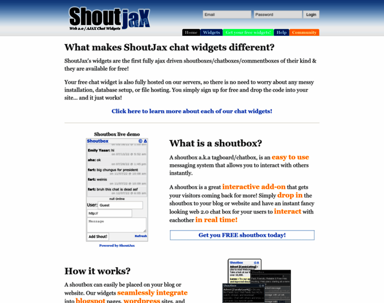 Shoutjax.com thumbnail