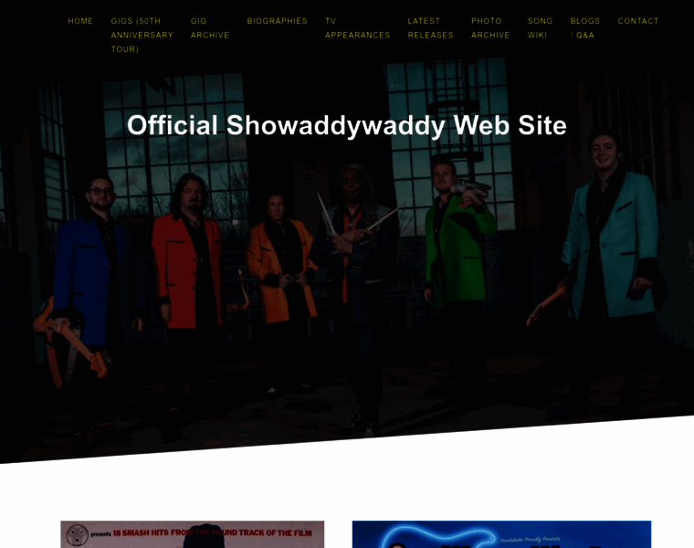 Showaddywaddy.net thumbnail