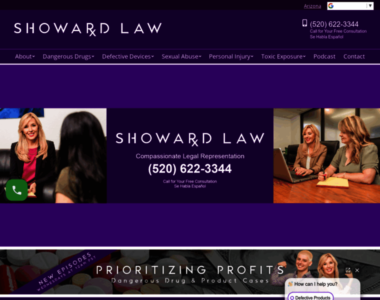 Showardlaw.com thumbnail