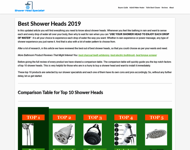 Showerheadspecialist.com thumbnail