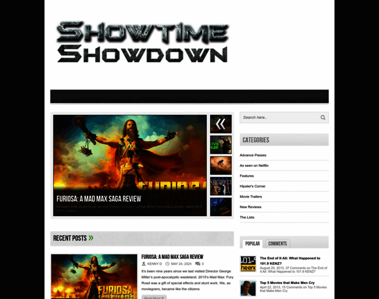 Showtimeshowdown.com thumbnail
