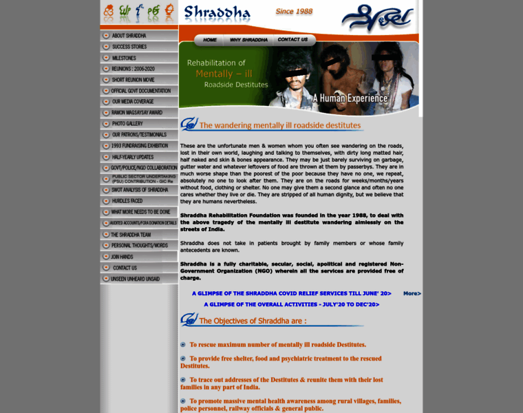 Shraddharehabilitationfoundation.org thumbnail