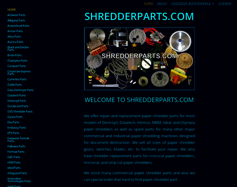 Shredderparts.com thumbnail