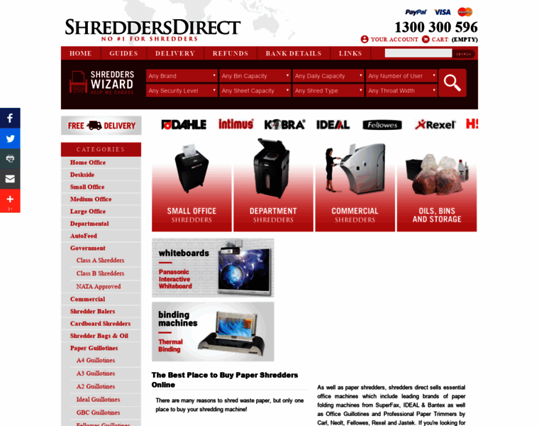 Shreddersdirect.com.au thumbnail