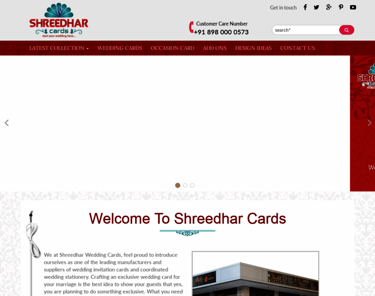Shreedharcards.in thumbnail