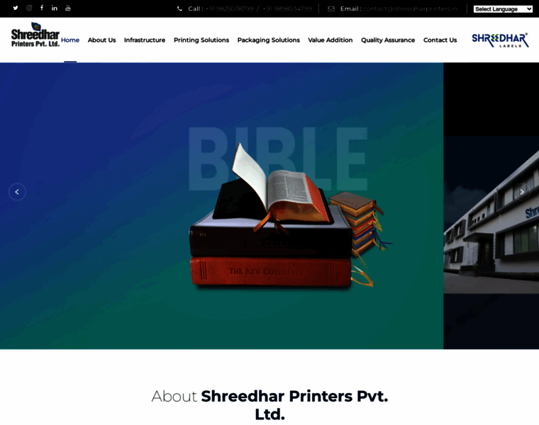 Shreedharprinters.in thumbnail