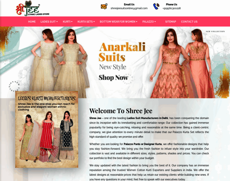 Shreejeesuits.co.in thumbnail