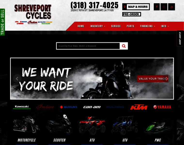 Shreveportcycles.com thumbnail