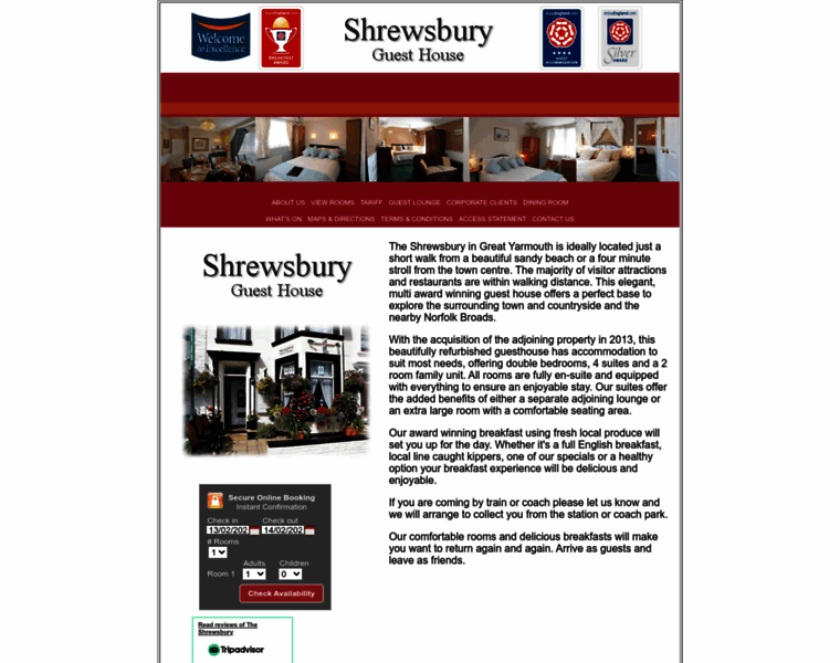 Shrewsburyguesthouse.co.uk thumbnail