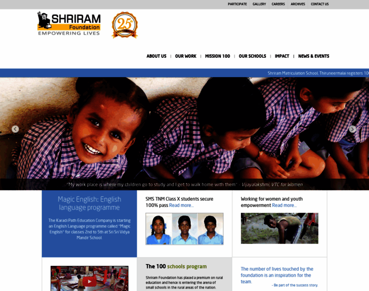 Shriramfoundation.org thumbnail