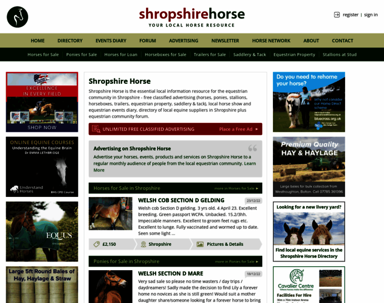 Shropshirehorse.co.uk thumbnail