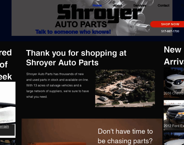 Shroyerautoparts.com thumbnail