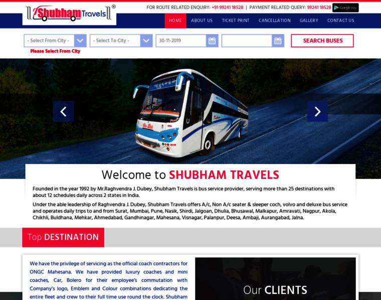 Shubham-bus.in thumbnail