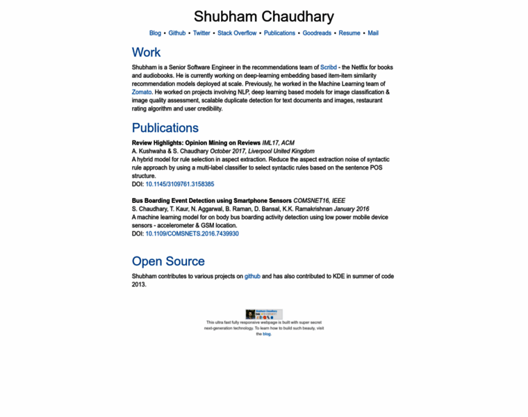 Shubhamchaudhary.in thumbnail