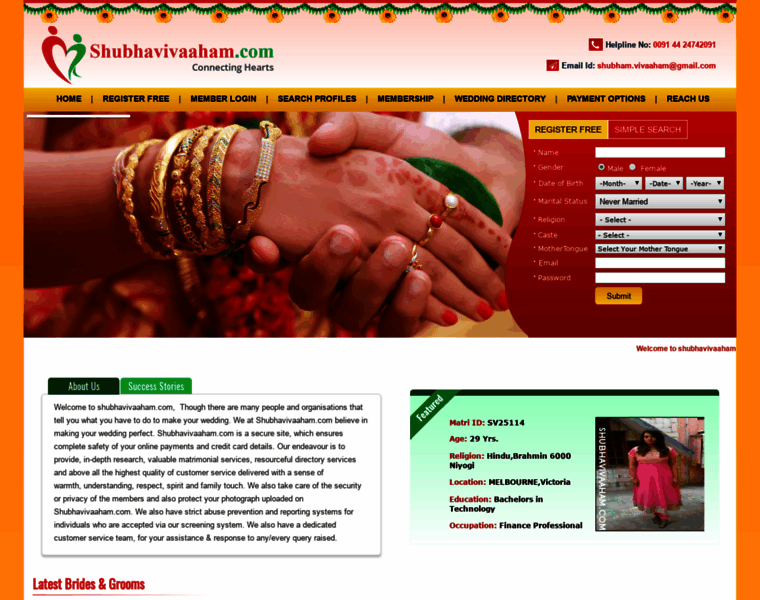 Shubhavivaaham.com thumbnail