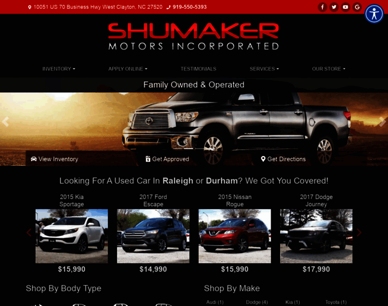 Shumakermotors.com thumbnail