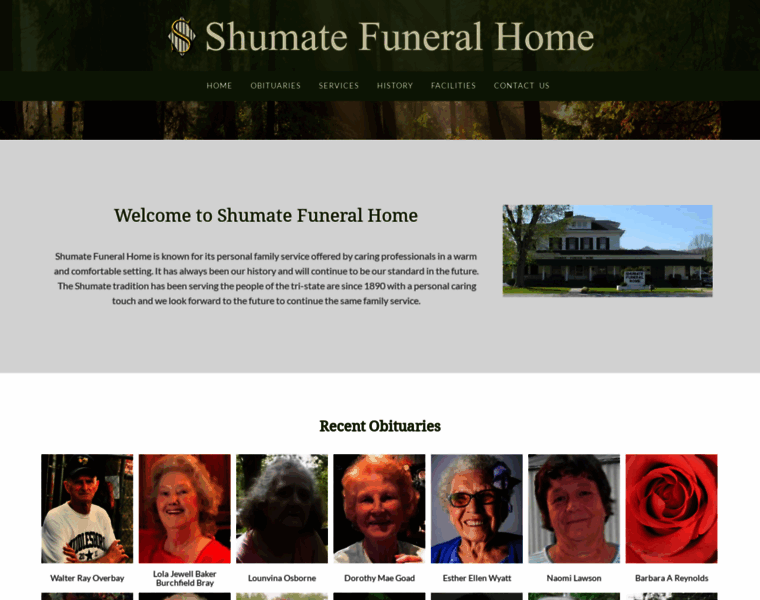 Shumatefuneralhome.com thumbnail
