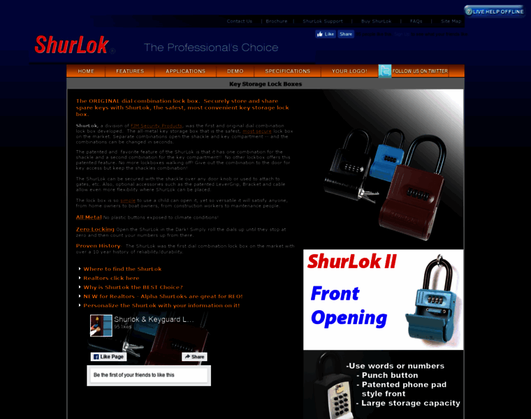 Shurlok-products.com thumbnail