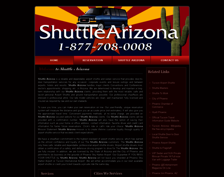 Shuttlearizona.com thumbnail