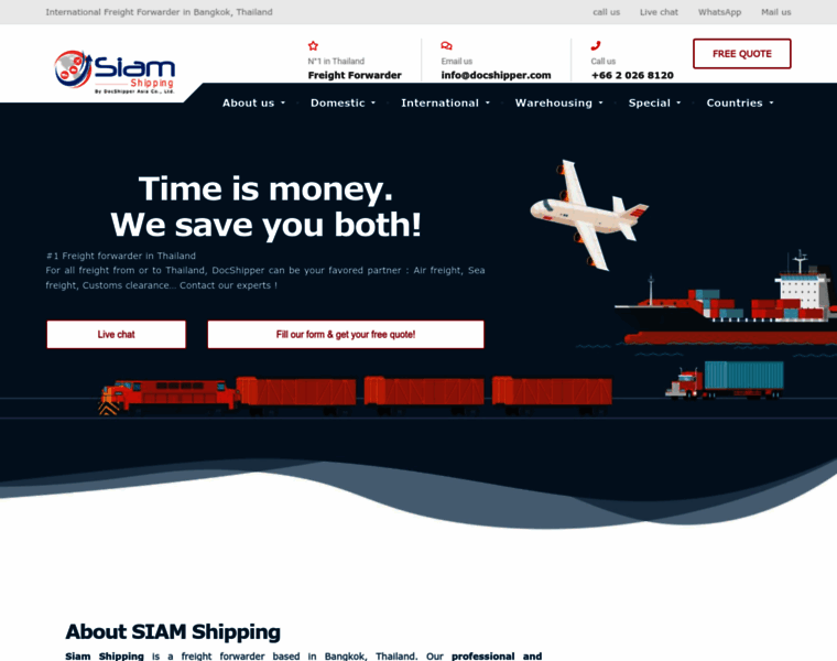 Siam-shipping.com thumbnail