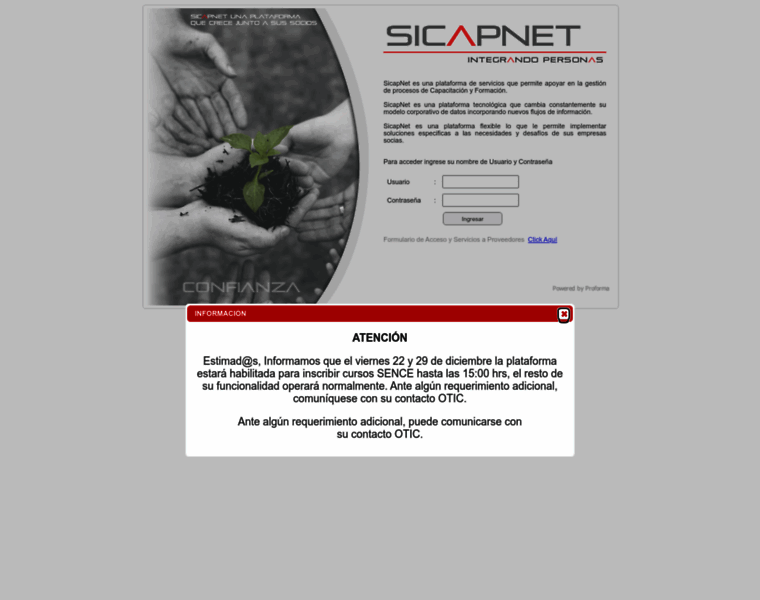 Sicapnet.cl thumbnail