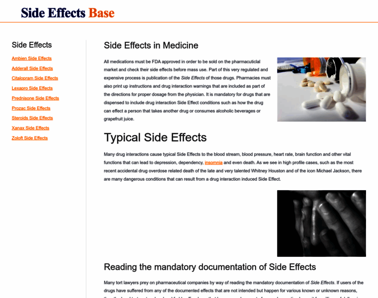 Sideeffectsbase.com thumbnail