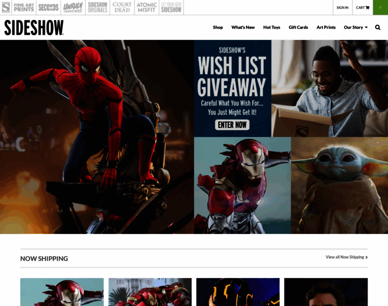 Sideshowcollectibles.com thumbnail