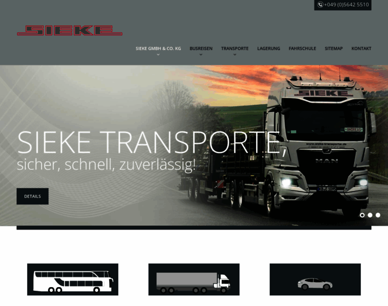Sieke-transporte.de thumbnail