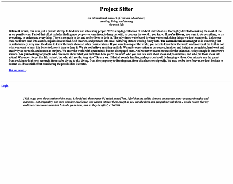 Sifter.org thumbnail