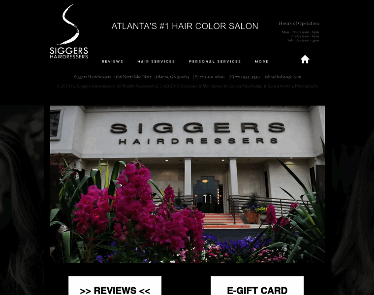 Siggershairdressers.com thumbnail