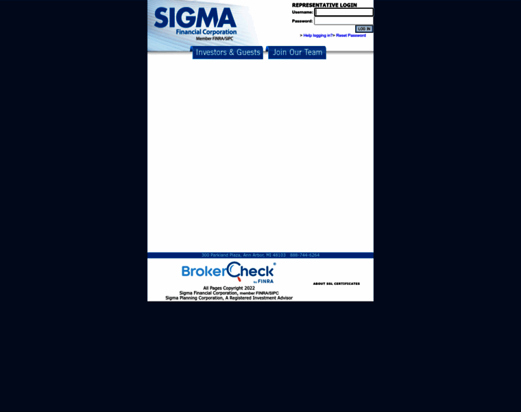 Sigmafinancial.com thumbnail