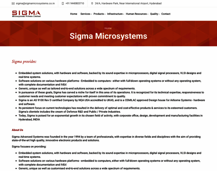 Sigmamicrosystems.co.in thumbnail
