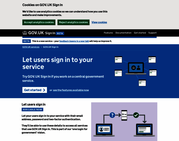 Sign-in.service.gov.uk thumbnail