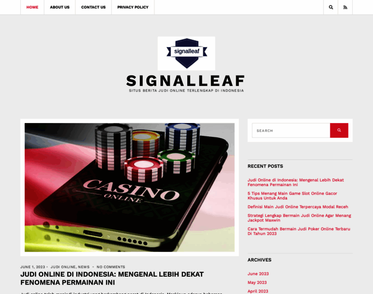 Signalleaf.com thumbnail