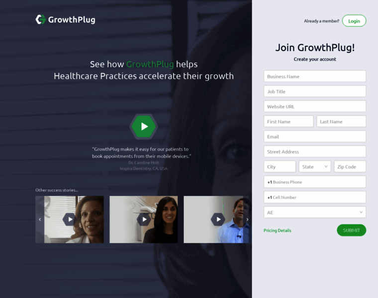 Signup.growthplug.com thumbnail