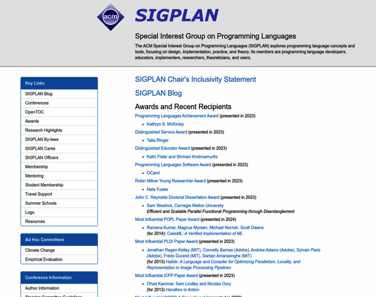 Sigplan.org thumbnail