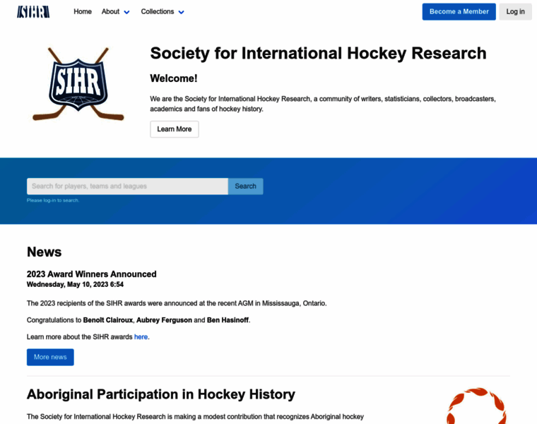 Sihrhockey.org thumbnail