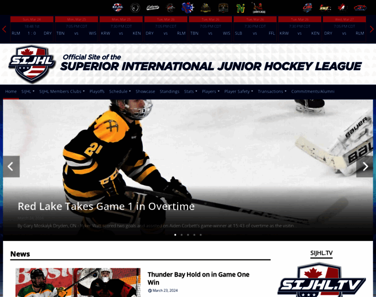 Sijhlhockey.com thumbnail