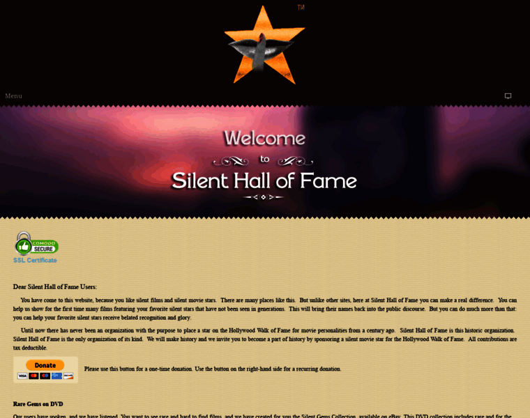 Silent-hall-of-fame.org thumbnail